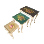 Blossom Trio Wooden Nesting Tables